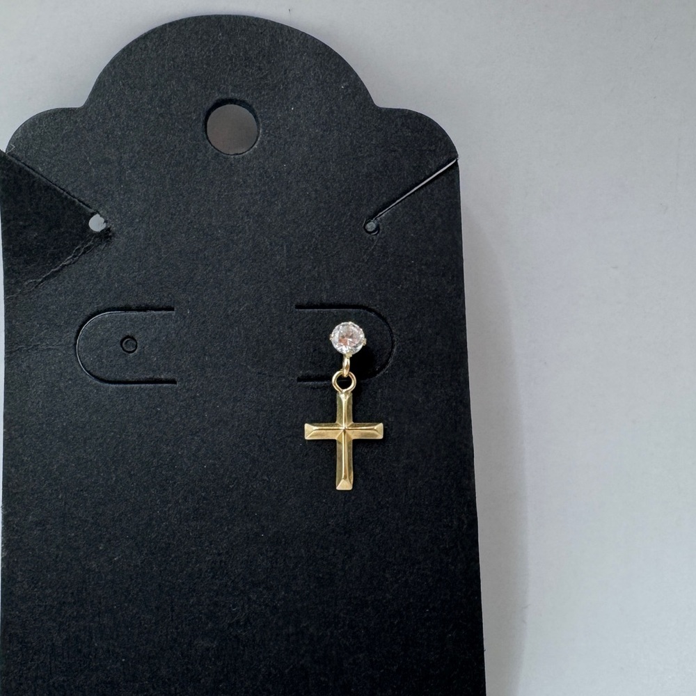 14k single gold earrings